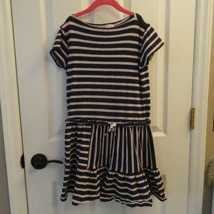 Crewcuts Navy Stripe Dress sz 10